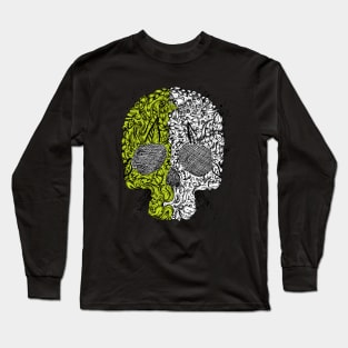 Pop Art Skull Long Sleeve T-Shirt